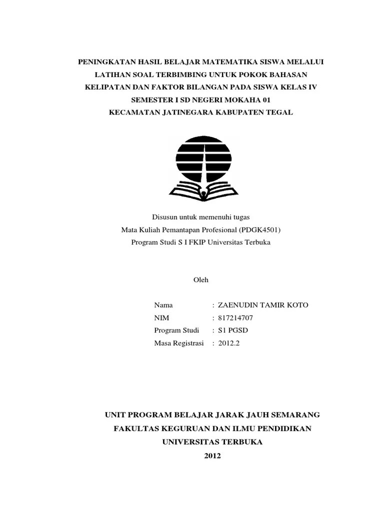 Kumpulan soal uas / ukk kelas 4 sd semester 2 dan kunci jawaban. Contoh Ptk Kelas 4 Sd Kurikulum 23 Masnurul