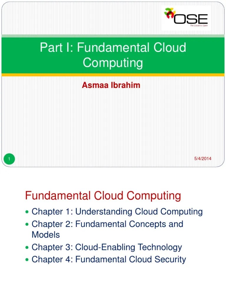 Fundamental Of Cloud Computing | PDF | Scalability | Cloud Computing