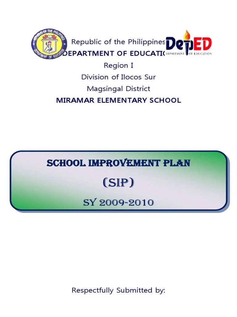School Improvement Plan Miramar | PDF | Teachers | Curriculum