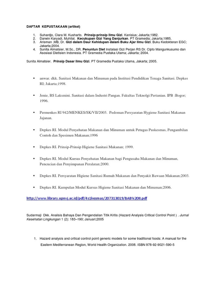 Daftar pustaka pustakapdf hadiwiyoto s 2003. Prinsip Dasar Ilmu Gizi Sunita Almatsier Pdf - Jawaban Buku