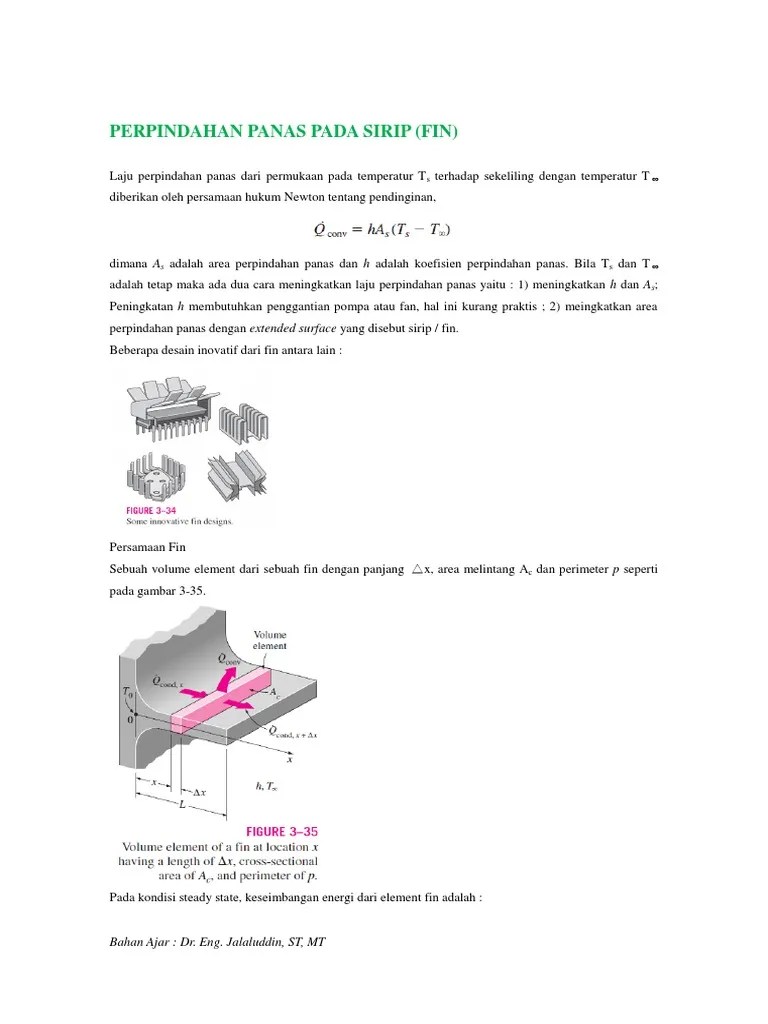 Perpindahan Panas Pada FIN | PDF