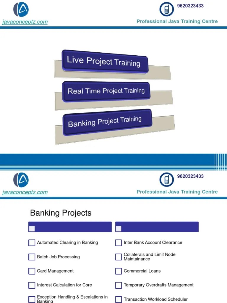 Real Time Projects In Java | PDF