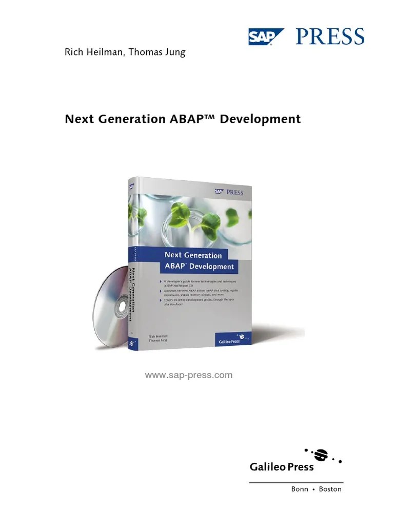 next Generation ABAP Ch5 | PDF