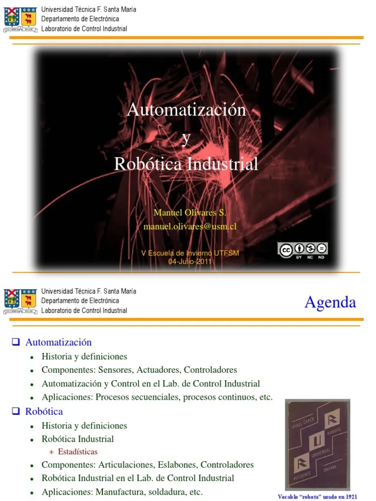 Automatizacion Y Robotica Industrial | PDF | Robot | Robótica