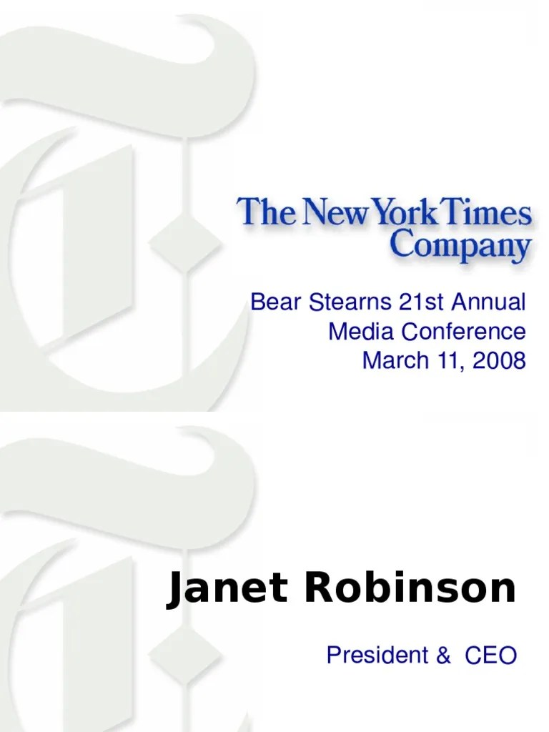 New York Times Presentation | PDF | Mergers And Acquisitions | Proxy Voting