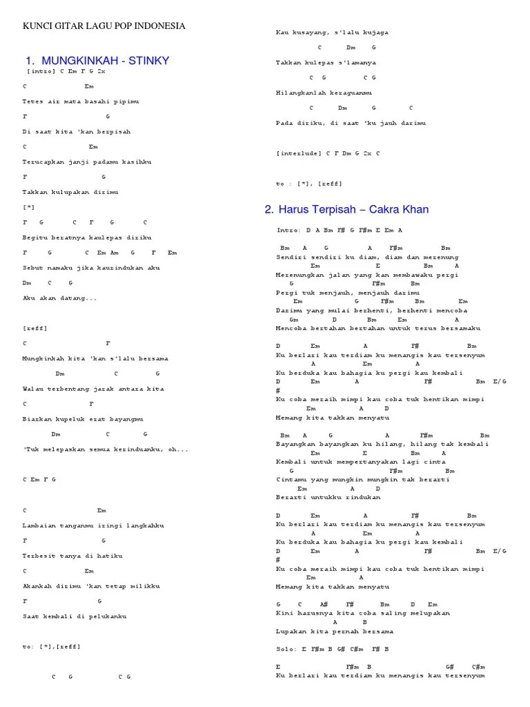 Chord Lagu Aku Takut