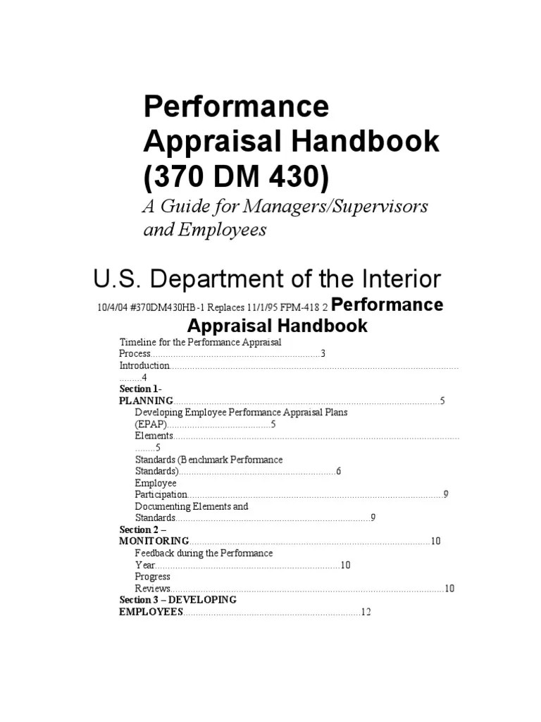 Performance Appraisal Handbook | PDF | Performance Appraisal | Goal