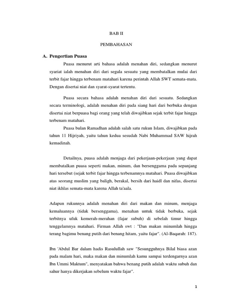 Pengertian Puasa | PDF
