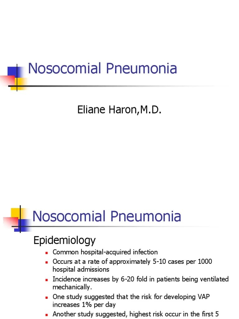 Hospital Acquired Pneumonia | Pneumonia | Hospital Acquired Infection