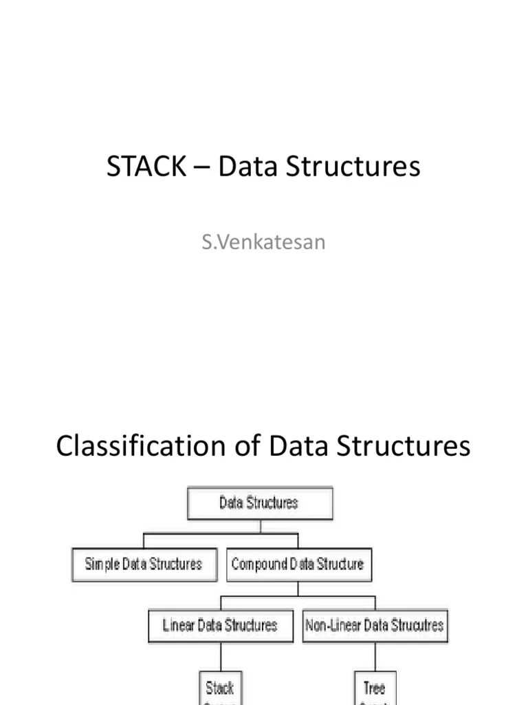 STACK - Data Structures | PDF | Data Structure | Algorithms And Data ...