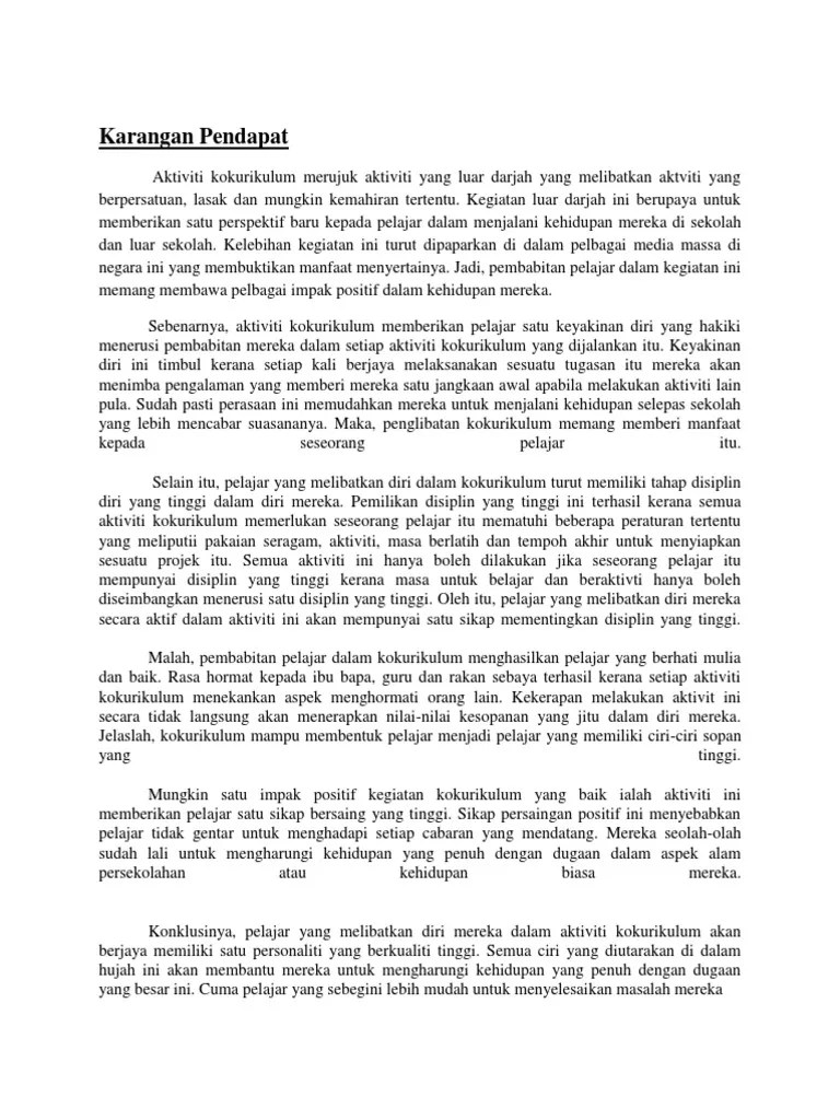 Karangan Pendapat Cute766