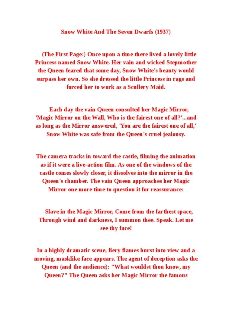 Snow White And The Seven Dwarfs (1937) | Download Free PDF | Snow White ...