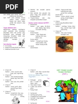 All people who have type 2 diabetes should adhere to a strict diet plan that focus. Leaflet Diet Tinggi Energi Tinggi Protein Kemenkes - Cara