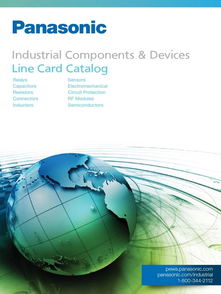 Panasonic Line Card Catalog Capacitor Relay
