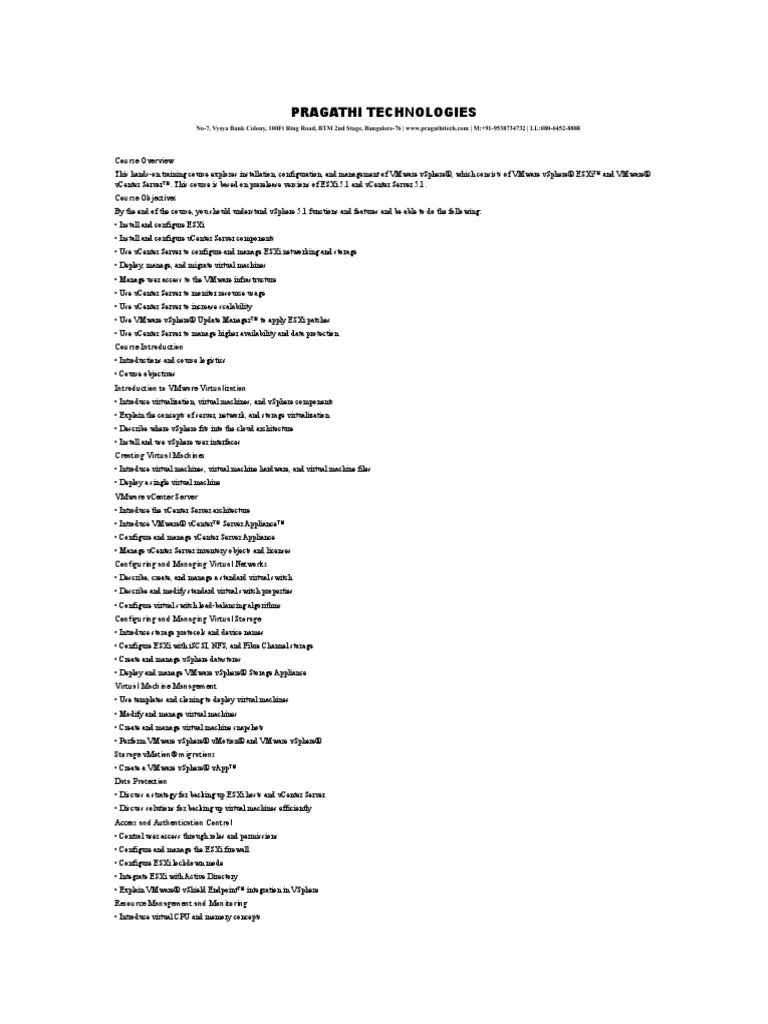 Vmware Vsphere (Install Configure Manage) | PDF | V Mware | Server (Computing)