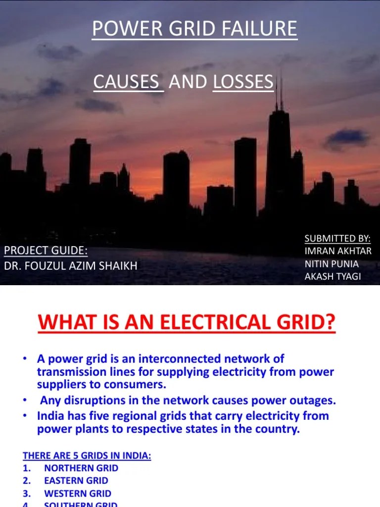 POWER GRID FAILURE Project | Electrical Grid | Electric Power Transmission