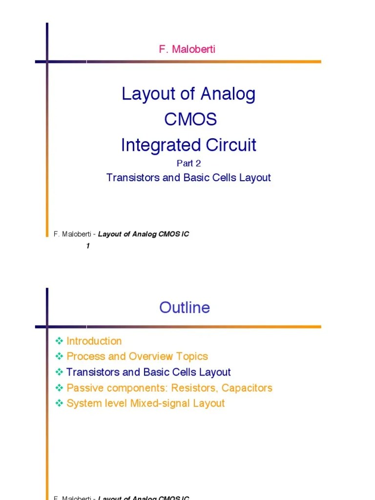 Mixed Signal IC Layout | PDF