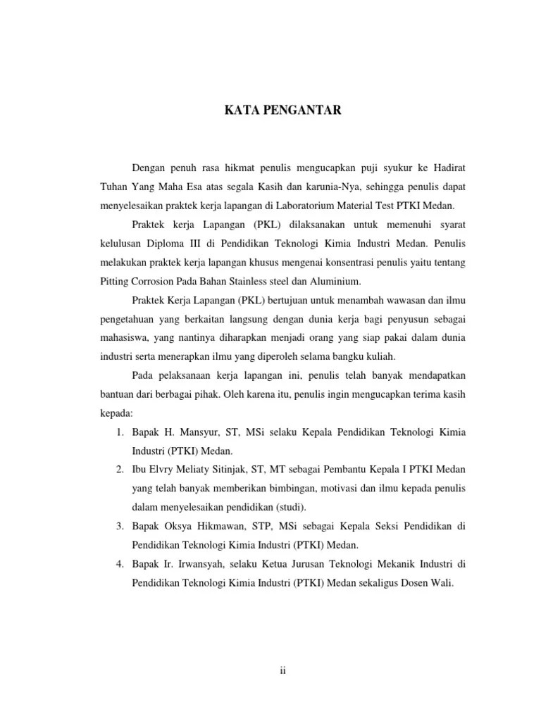 Puji dan syukur dipanjatkan kehadirat allah swt atas limpahan berkah,. Kata Pengantar Laporan Pkl Mbp