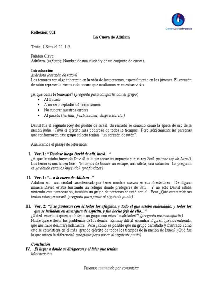 La Cueva De Adulam | PDF