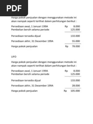 Contoh Akuntansi Persekutuan Contoh soal dan jawaban persediaan.
