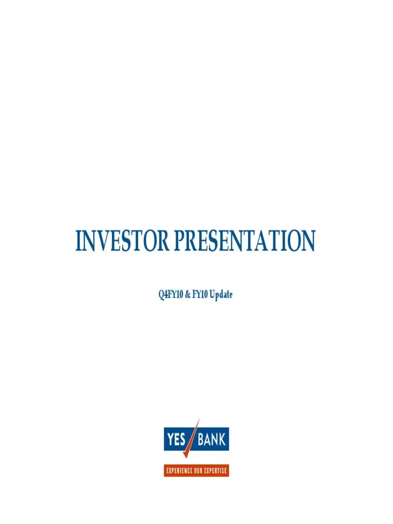 Investor Presentation Mar31 2010 | Download Free PDF | Banks | Small ...