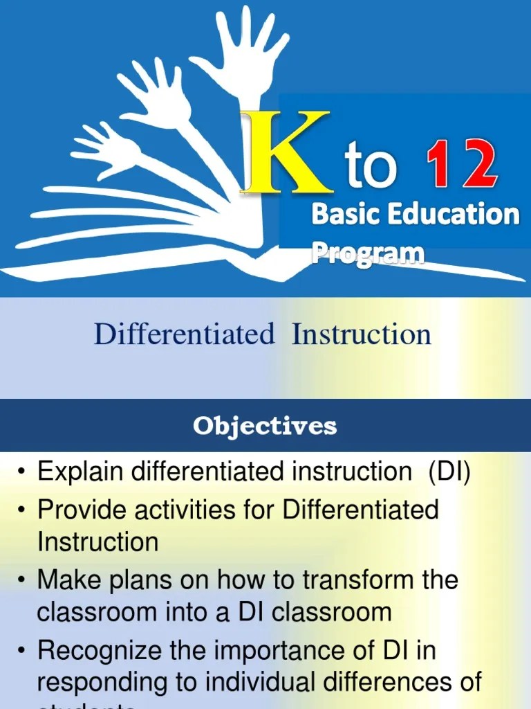 Differentiated Instructions TLE | PDF | Differentiated Instruction ...