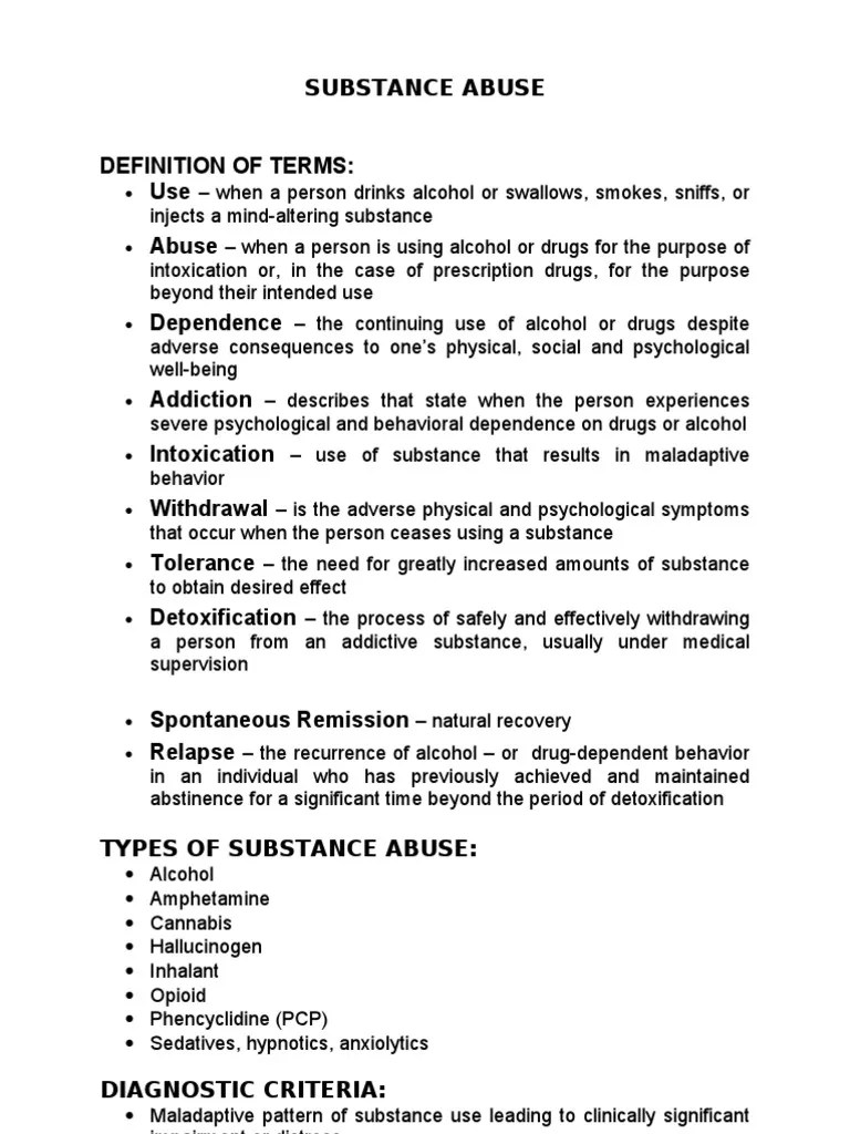 Substance Abuse | PDF | Substance Abuse | Alcoholism