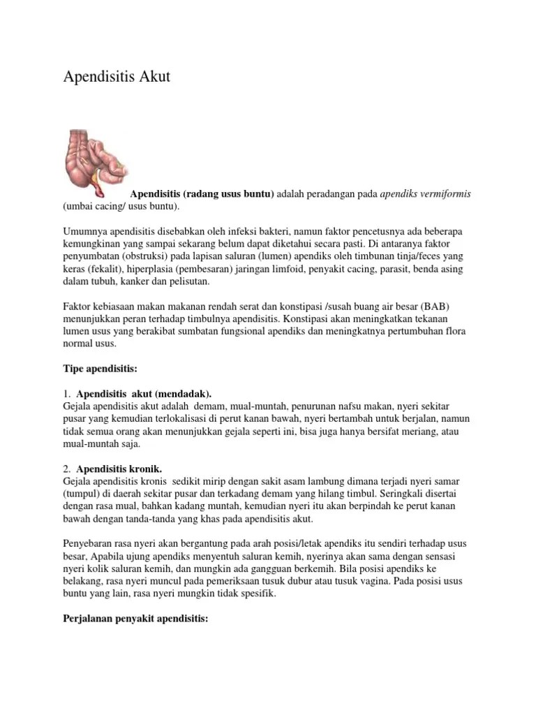 Apendisitis Akut | PDF