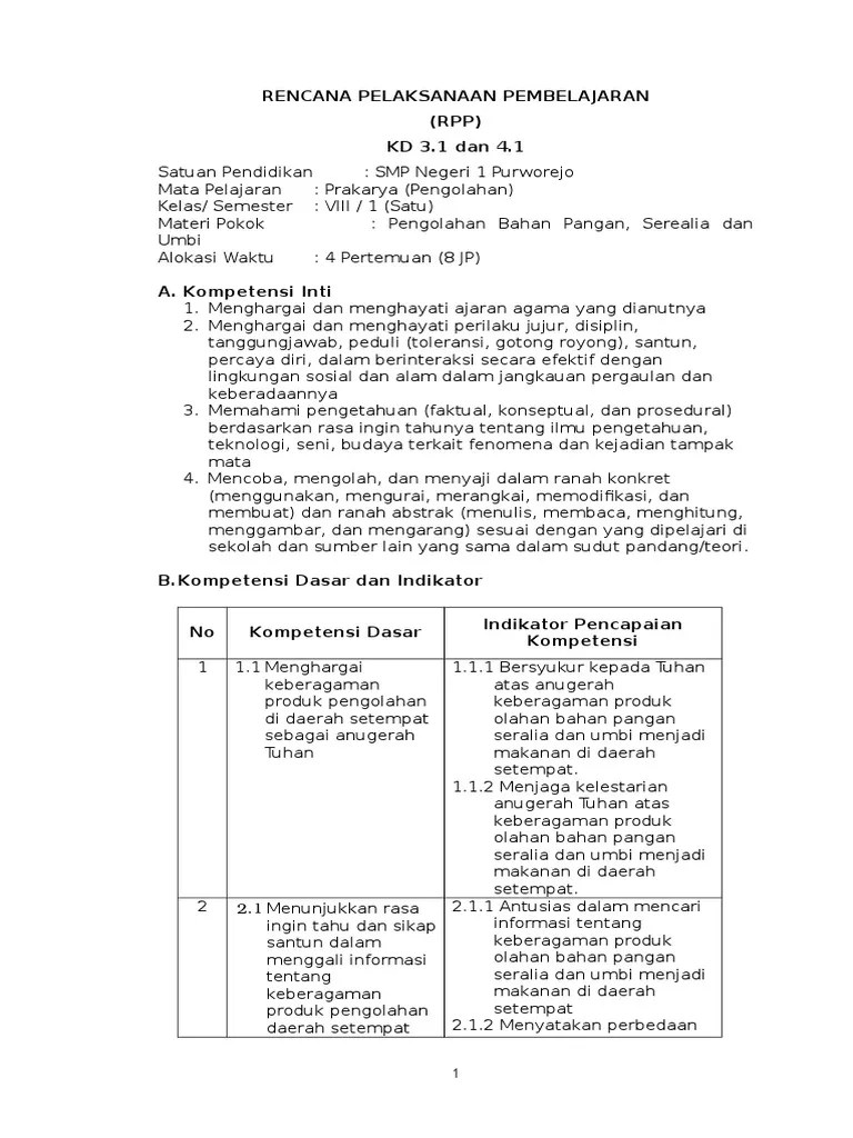 Rpp Prakarya Smp Mts Kelas 8 Kurikulum 2013 Revisi 2016 Semester 1 Dan 2 Docx Beranda Pendidik Tidak hanya itu anda juga bisa mendapatkan Perangkat Pembelajaran Prakarya K13 lainnya seperti Silabus KKM Prota Promes dan administrasi pelengkap lainnya pada website kami secara gratis.