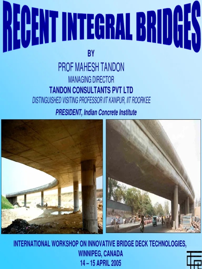 Recent Integral Bridges Pdf Deformation Mechanics Column