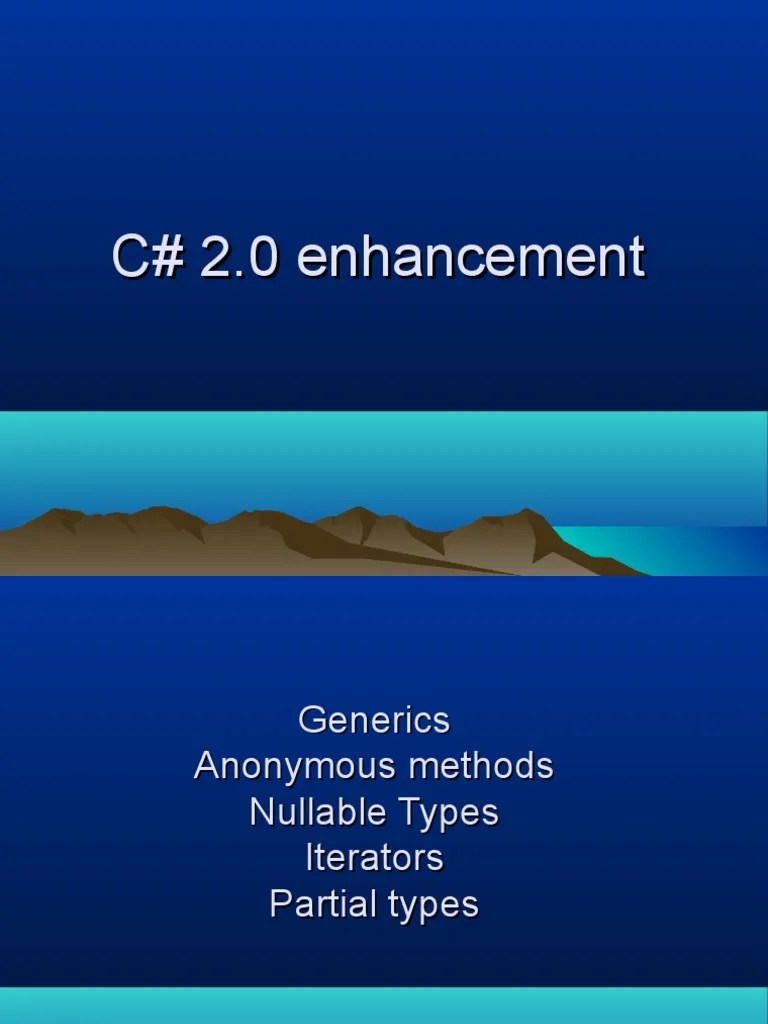 Generics | PDF | C Sharp (Programming Language) | Data Type