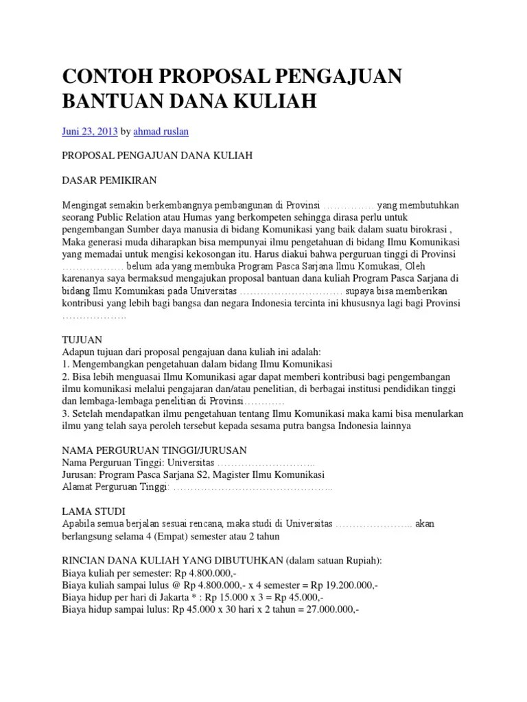 Struktur format proposal pengajuan dana · 1. Contoh Proposal Pengajuan Bantuan Dana Pdf