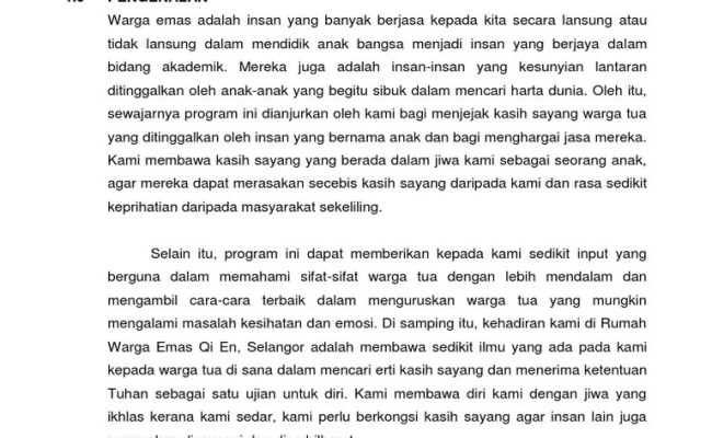 Contoh Karangan Laporan Melawat Ke Rumah Orang Tua Contoh Bass Resep Kuini