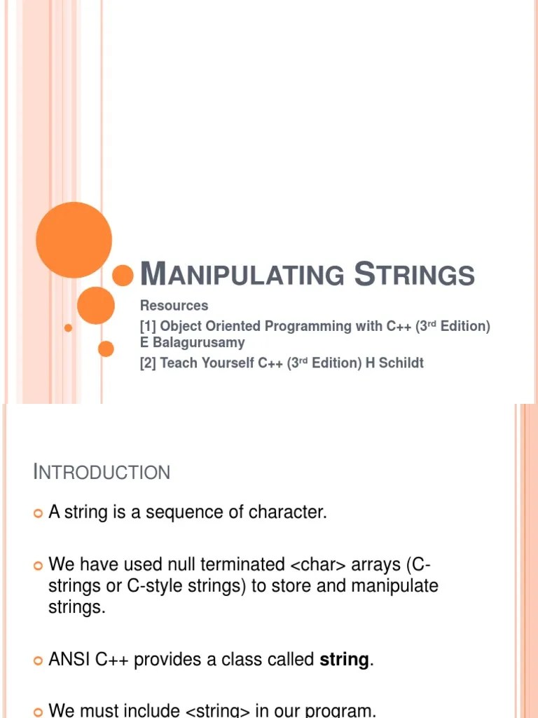 Manipulating Strings: A Comprehensive Guide To Common String Operations ...