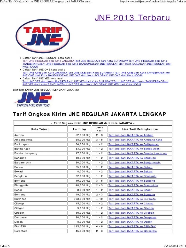  Tas Warna Kecantikan JNE Center Park Alamat.