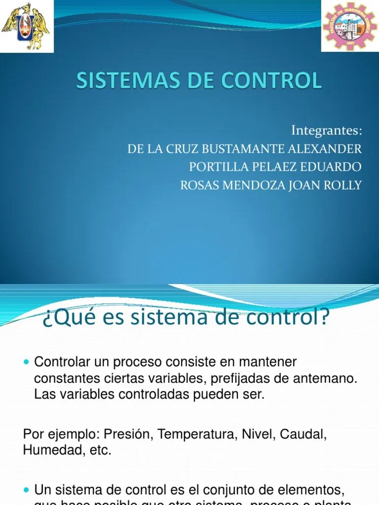 Sistemas De Control | PDF | Sistema De Control | Sensor