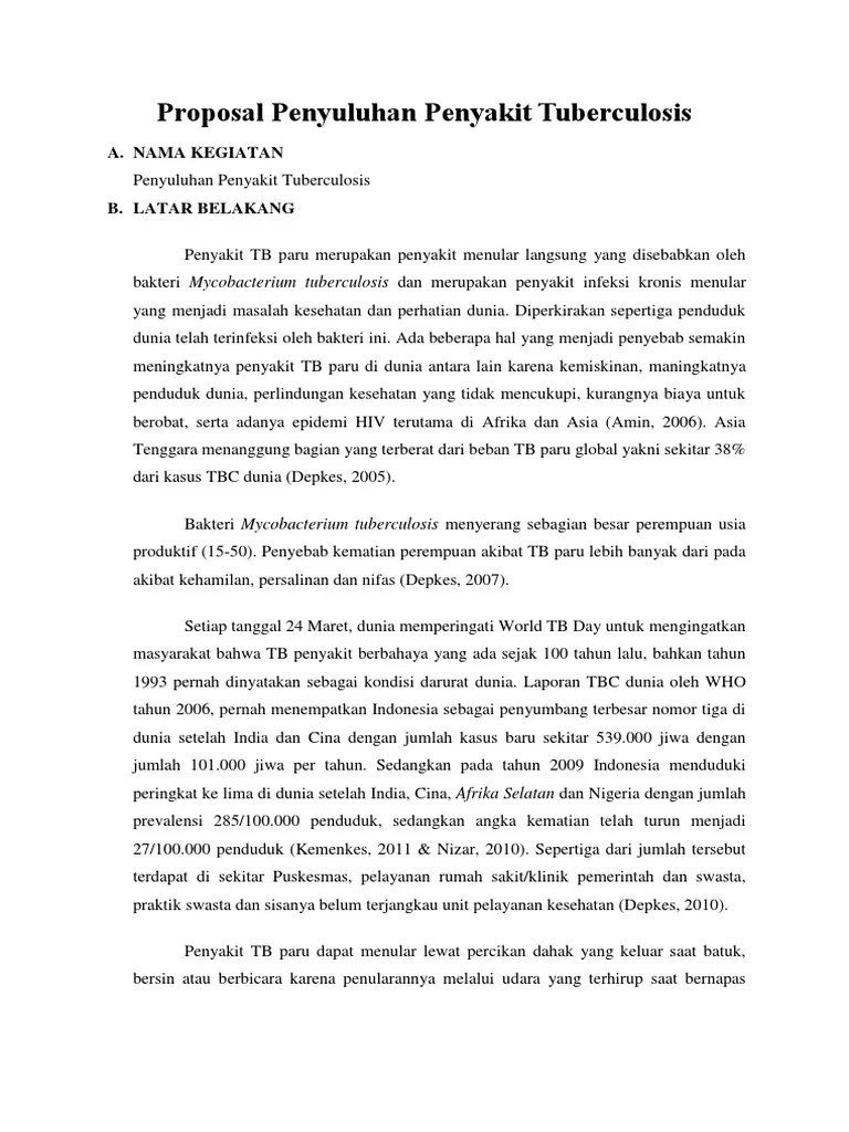 Proposal Penyuluhan PKRS | PDF