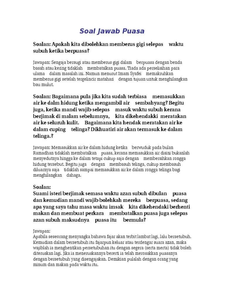 19.11.2021 · waktu solat kuala lumpur dan putrajaya 2021 imsak : Soal Jawab Puasa Pdf