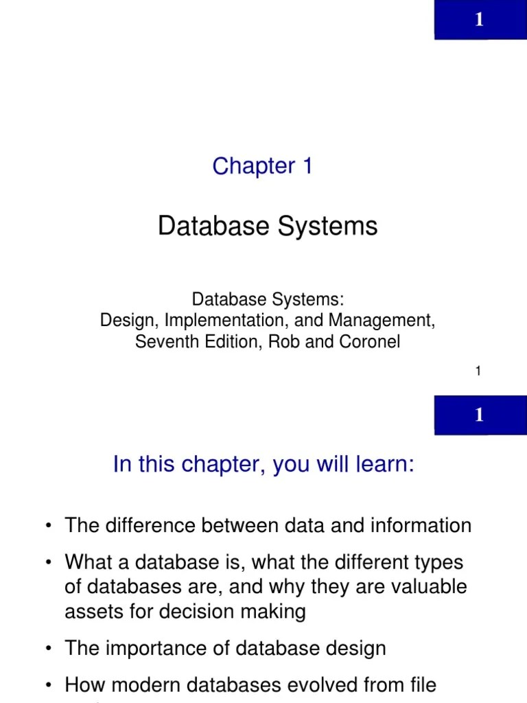 Database Systems: Database Systems: Design, Implementation, And ...