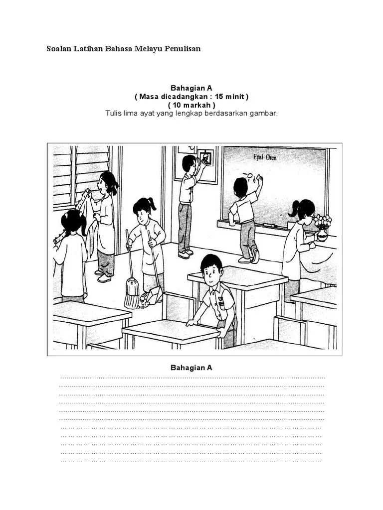 Latihan Bm Tahun 4 Bina Ayat : Bina Ayat Berdasarkan Gambar Tahun 4 Pdf