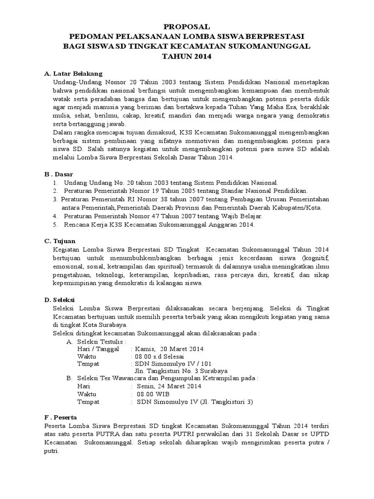 Contoh Soal Lomba Siswa Prestasi Sd Soal Kelasmu 