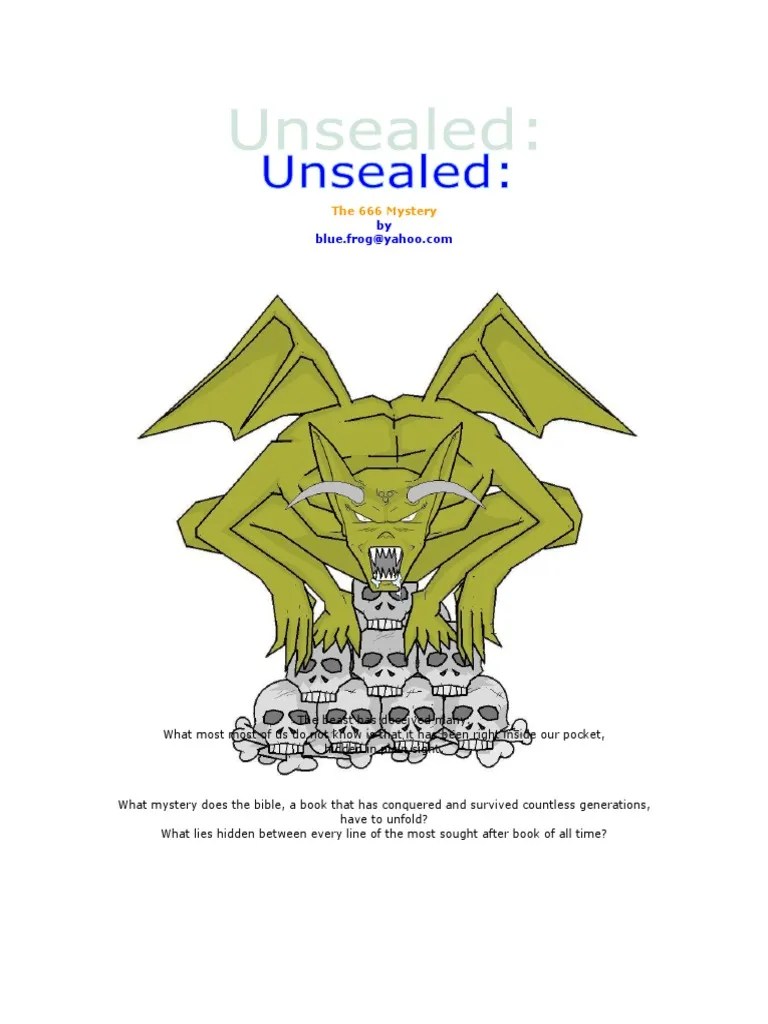 Unsealed - The 666 Mystery (Rev03) | PDF | The Beast (Revelation ...