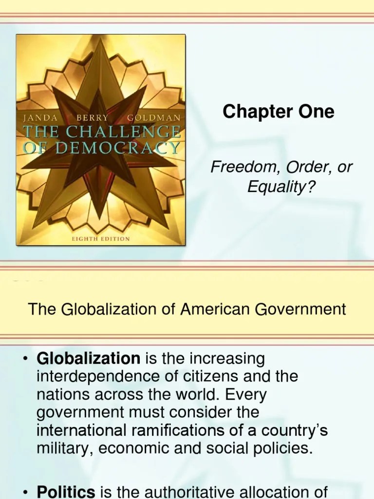 The Challenge Of Democracy | PDF | Equal Opportunity | Liberty
