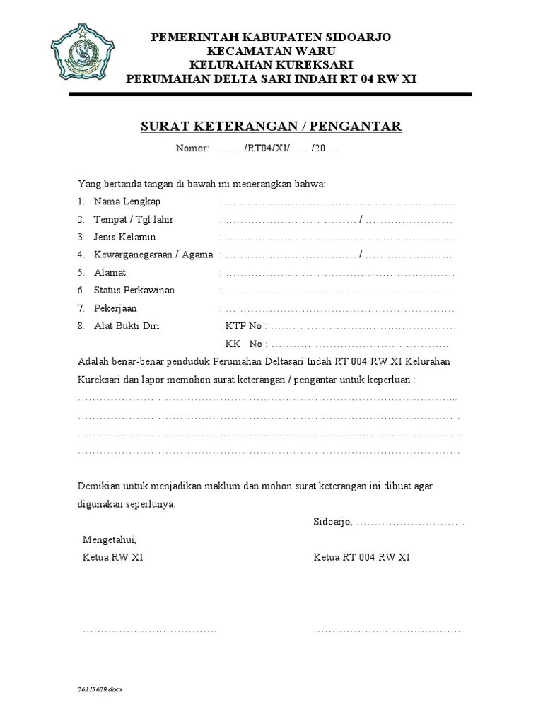 Surat Usaha Domisili Pdf Dapatkan 9 Contoh Surat Lamaran Kerja Guru Di Sekolah Negeri.