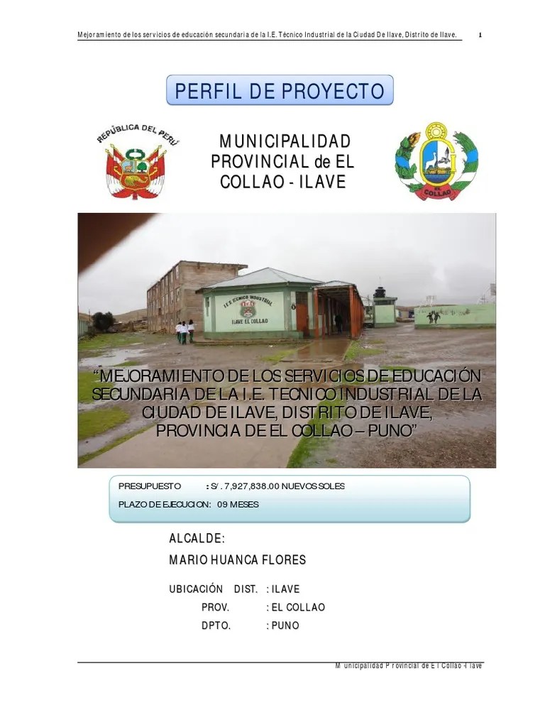 Pip Educacion Ilave | PDF | Perforar | Precios