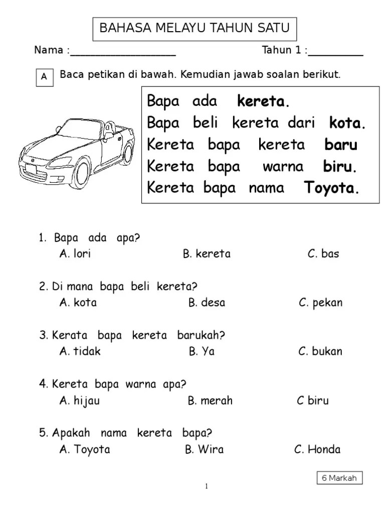 See more ideas about bahasa melayu, tatabahasa, . Latihan Bahasa Melayu Tahun 1 Pdf Gordoncxt