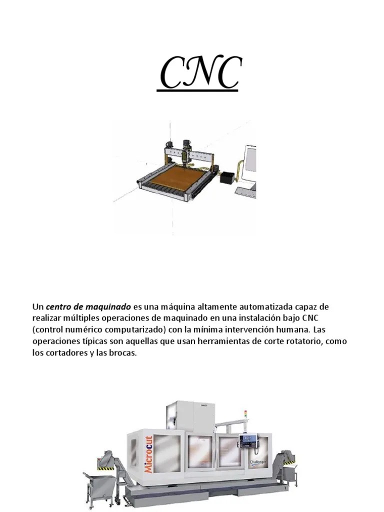 CNC | PDF | Control Numerico | Máquinas