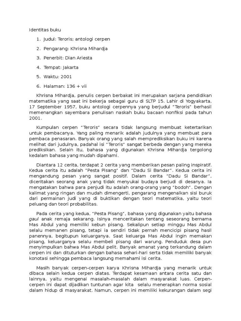 Cerpen ini bercerita tentang seorang yang . Contoh Cerpen Beserta Pengarangnya Coretan