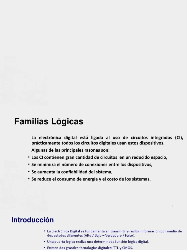 Clase CMOS Y TTL | PDF | Cmos | Circuito Integrado