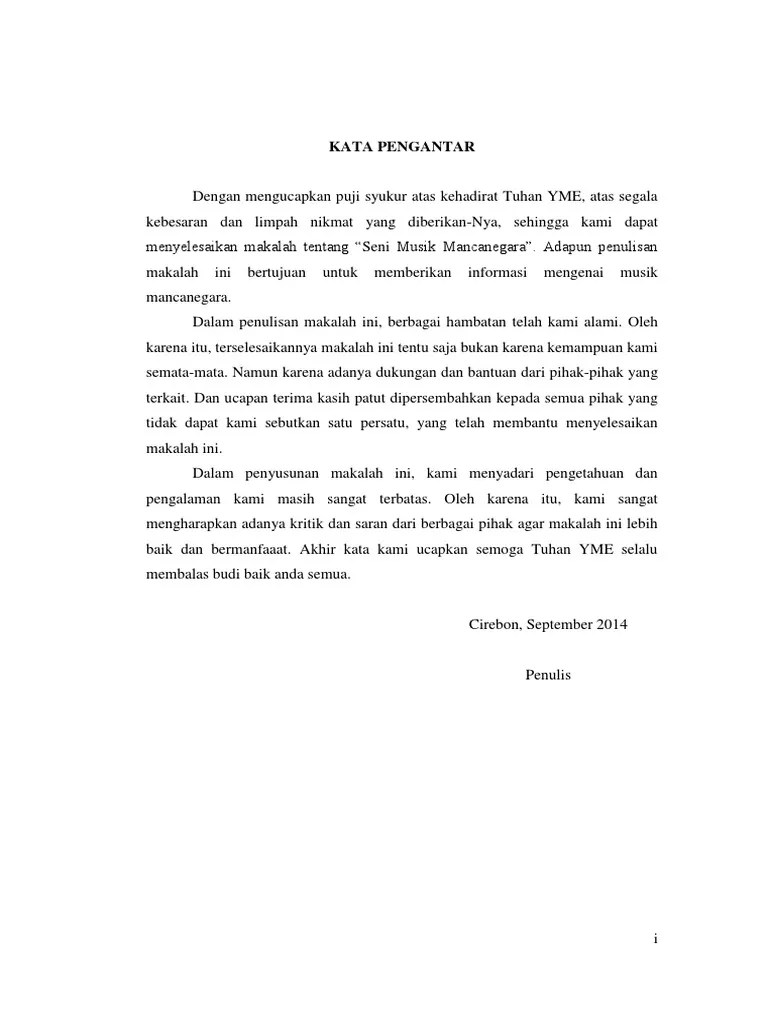 Contoh Makalah Seni Musik - Mosaicone